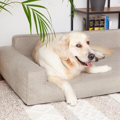 Peti Doggy Glamour, L 78x53 cm, beige hinta ja tiedot | Pedit ja pesät | hobbyhall.fi