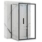 Rea Rapid Fold II -suihkukaappi, musta, 80x90 cm hinta ja tiedot | Suihkuseinät ja -ovet | hobbyhall.fi