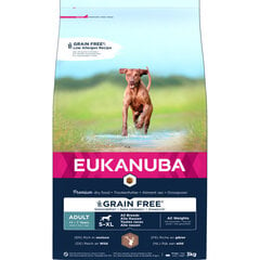 Eukanuba Grain Free S-XL Adult riistaa aikuisille koirille, 3 kg hinta ja tiedot | Eukanuba Lemmikit | hobbyhall.fi