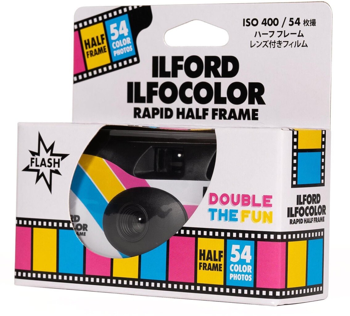 Ilford kertakäyttöinen kamera Ilfocolor Rapid Half-Frame 400/54 hinta ja tiedot | Kamerat | hobbyhall.fi