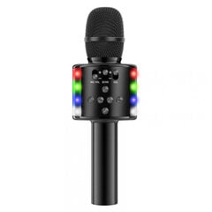 K1 langaton Bluetooth-karaoke-mikrofoni kaiuttimella, musta hinta ja tiedot | TWS Tietokoneet ja pelaaminen | hobbyhall.fi