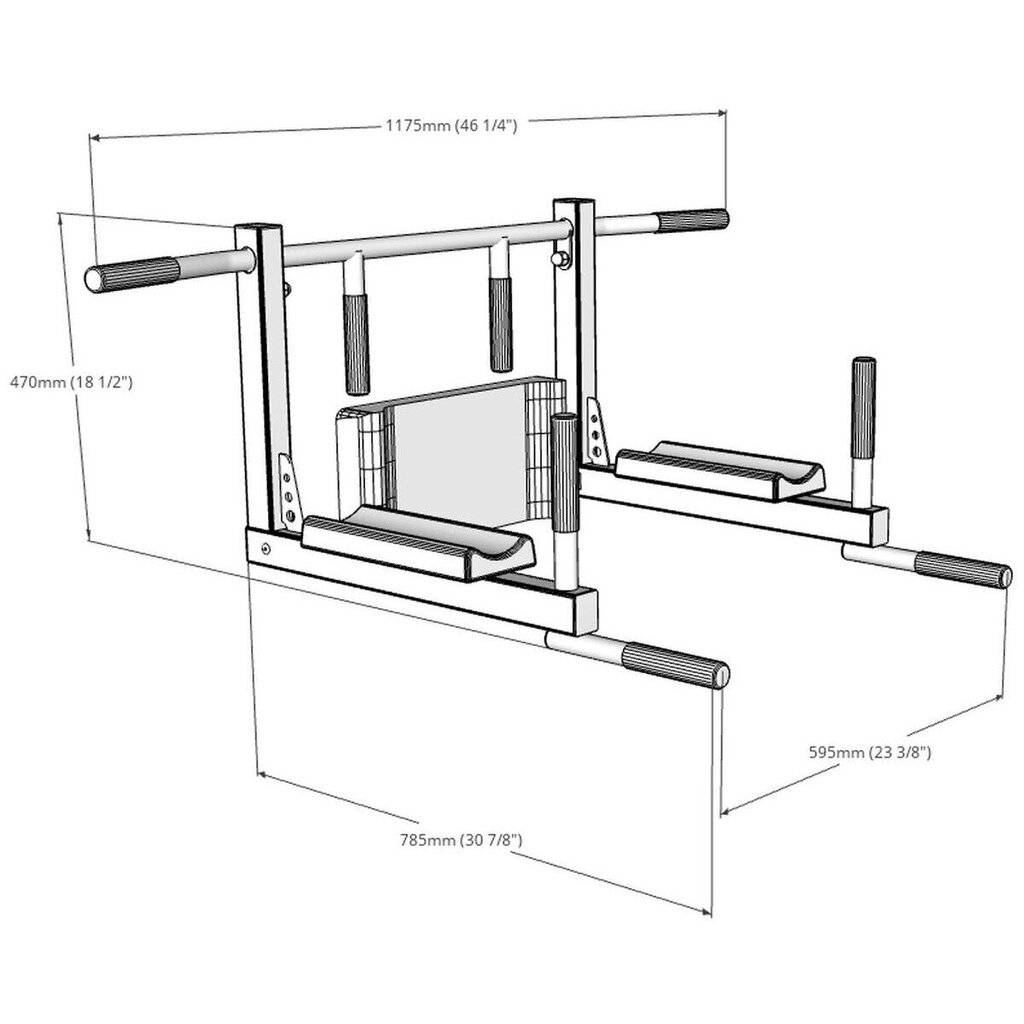 BenchK D8 vetotanko/penkki hinta ja tiedot | Puolapuut ja voimisteluseinät | hobbyhall.fi