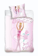 Lasten vuodevaatesetti Barbie 150 x 210 cm, tyynyliina 50 x 60 cm hinta ja tiedot | Vuodevaatteet lapsille | hobbyhall.fi