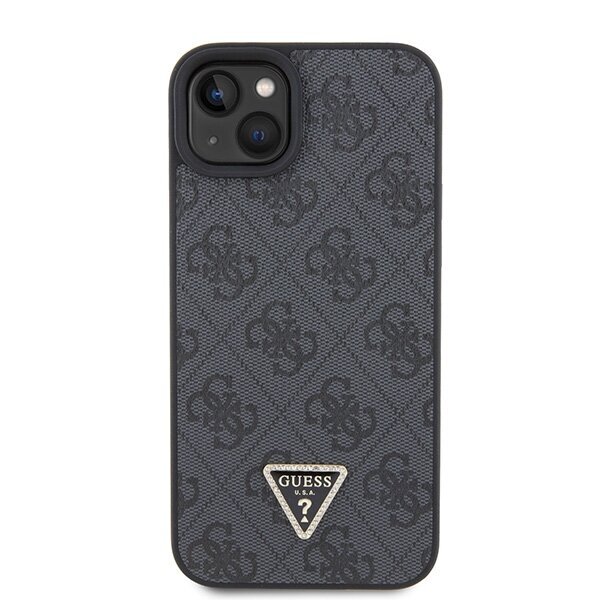 Guess Leather 4G Diamond Triangle - iPhone 15 6.1" hinta ja tiedot | Puhelimen kuoret ja kotelot | hobbyhall.fi