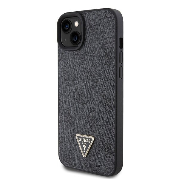 Guess Leather 4G Diamond Triangle - iPhone 15 6.1" hinta ja tiedot | Puhelimen kuoret ja kotelot | hobbyhall.fi