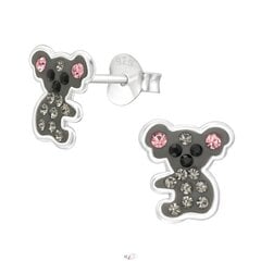 Hopeiset lasten korvakorut, Koala A4S46132 hinta ja tiedot | Lasten asusteet | hobbyhall.fi