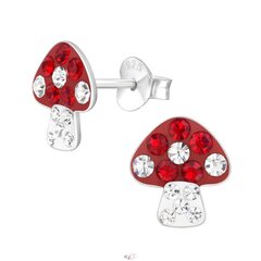 Hopeiset lasten korvakorut, Mushroom A4S47116 hinta ja tiedot | Lasten asusteet | hobbyhall.fi