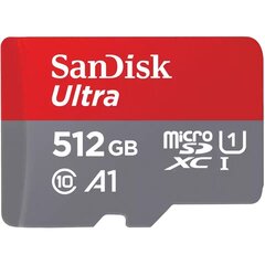 SanDisk Ultra 512GB microSDXC-muistikortti hinta ja tiedot | Sandisk Kamerat ja tarvikkeet | hobbyhall.fi