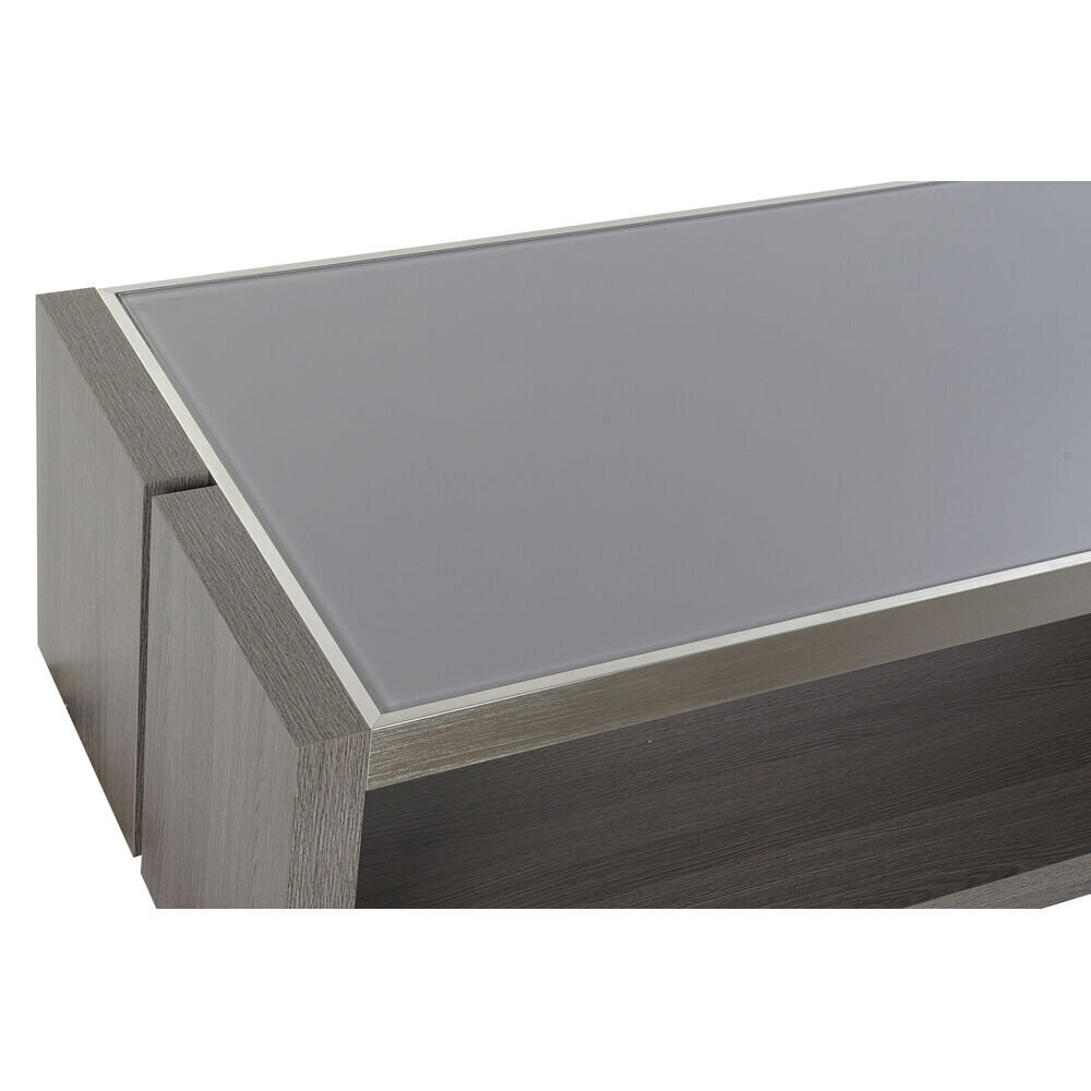 Olohuoneen pöytä DKD Home Decor Kristalli Alumiini Ąžuolas Karaistu lasi (120 x 60 x 37,5 cm) hinta ja tiedot | Sohvapöydät | hobbyhall.fi