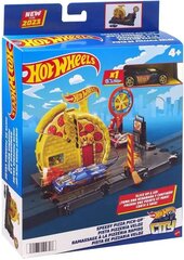 Mattel Hot Wheels City - Nopea pizzan nouto (HKX44) hinta ja tiedot | Poikien lelut | hobbyhall.fi