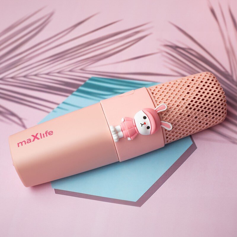 Maxlife Bluetooth microphone with speaker Animal MXBM-500 pink hinta ja tiedot | Kaiuttimet | hobbyhall.fi