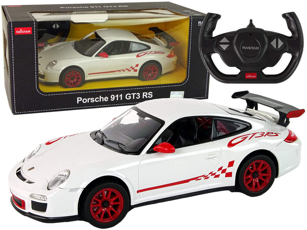 Porsche 911 GT3 RS auto kaukosäätimellä Rastar hinta ja tiedot | Poikien lelut | hobbyhall.fi