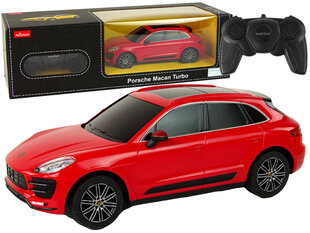 Kauko-ohjattava Porsche Macan Turbo, punainen hinta ja tiedot | Poikien lelut | hobbyhall.fi