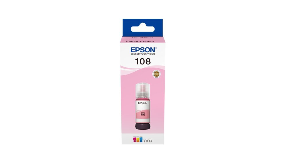 Originaal TINT Epson EcoTank 108 Light Magenta 70ml hinta ja tiedot | Mustekasetit | hobbyhall.fi