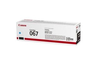 Canon 067 (5101C002) toner cartridge, Cyan (1250 pages) hinta ja tiedot | Laserkasetit | hobbyhall.fi