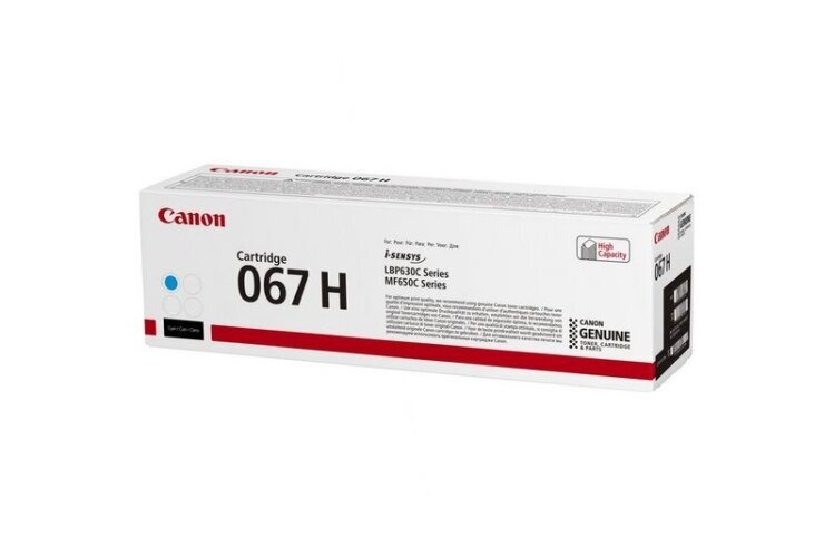 Canon 067H (5105C002) toner cartridge, Cyan (2350 pages) hinta ja tiedot | Laserkasetit | hobbyhall.fi