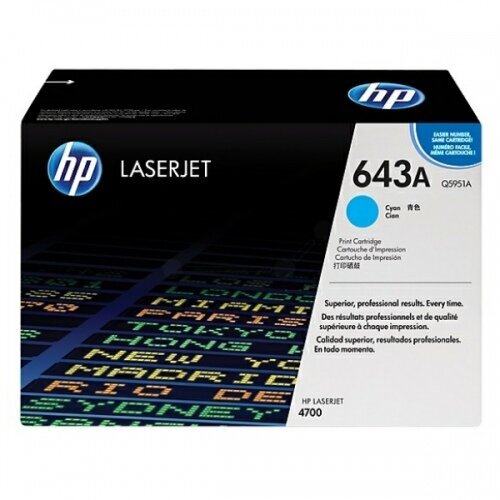 HP Cartridge No.643A Cyan (Q5951A) hinta ja tiedot | Laserkasetit | hobbyhall.fi