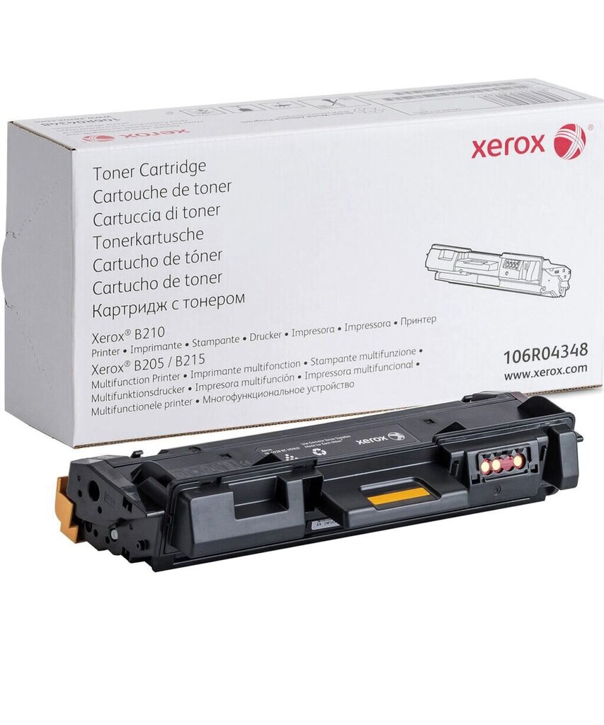 Alkuperäinen värikasetti Xerox B205 / 210/ 215 (106R04348) Black 3.000 lk hinta ja tiedot | Laserkasetit | hobbyhall.fi