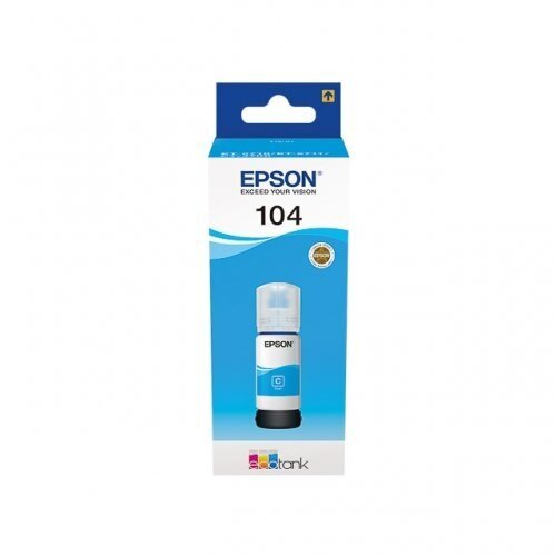 Epson EcoTank 104 Cyan (C13T00P240) hinta ja tiedot | Mustekasetit | hobbyhall.fi