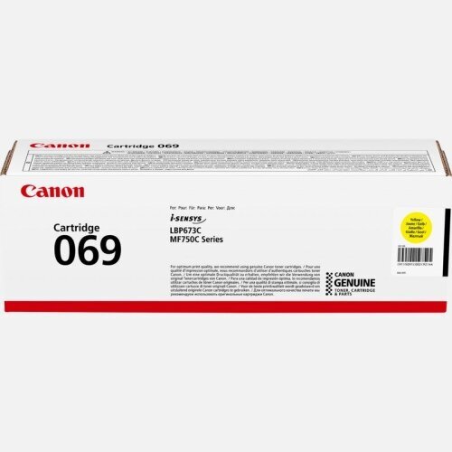 Canon Toner 069 Yellow (5091C002) cartridge hinta ja tiedot | Laserkasetit | hobbyhall.fi