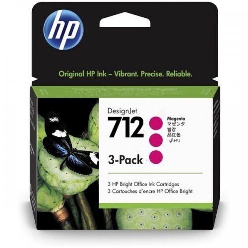 HP Ink No.712 Magenta tri-pack (3ED78A) hinta ja tiedot | Mustekasetit | hobbyhall.fi