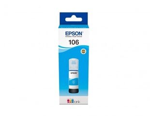 Oiginaal TINT Epson EcoTank 106 Cyan (C13T00R240) 70ml hinta ja tiedot | Mustekasetit | hobbyhall.fi