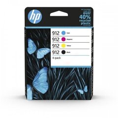 Hewlett-Packard print cartridge multipack 912 (6ZC74AE) hinta ja tiedot | Hewlett Urheilu ja vapaa-aika | hobbyhall.fi