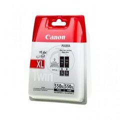 Canon Ink PGI-550PGBKXL Black Twinpack (6431B005) hinta ja tiedot | Mustekasetit | hobbyhall.fi