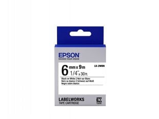 Epson Label Cartridge LK-2WBN Standard glue Black on White 6mm (9m) hinta ja tiedot | Mustekasetit | hobbyhall.fi