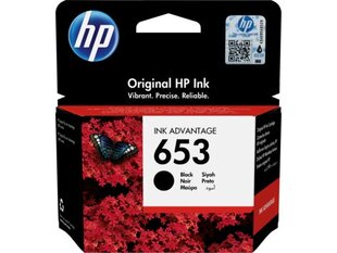 HP Ink No.653 Black (3YM75AE) hinta ja tiedot | Mustekasetit | hobbyhall.fi