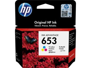 HP Ink No.653 Tri-color (3YM74AE) hinta ja tiedot | Mustekasetit | hobbyhall.fi
