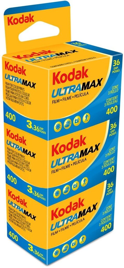 Kodak-kalvo UltraMax 400/36x3 hinta ja tiedot | Kameratarvikkeet | hobbyhall.fi