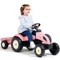 Country Star Falk traktori perävaunulla, vaaleanpunainen hinta ja tiedot | Vauvan lelut | hobbyhall.fi
