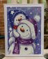 Timanttimosaiikki Varvikas - Happy Snowman Family LE124e 30x40 cm hinta ja tiedot | Timanttimaalaukset | hobbyhall.fi