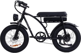 Sähköpyörä Bezior XF001, 20", Fat Tire, musta, 1000W, 12,5Ah hinta ja tiedot | Bezior Urheilu ja vapaa-aika | hobbyhall.fi