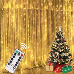 LED-joulukortisteverho 3x3 hinta ja tiedot | Jouluvalot | hobbyhall.fi