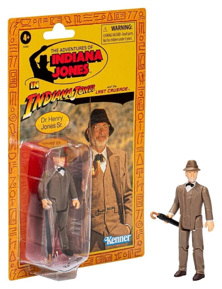 Hasbro Indiana Jones Retro Collection Dr. Henry Jones -hahmo, 10 cm hinta ja tiedot | Poikien lelut | hobbyhall.fi