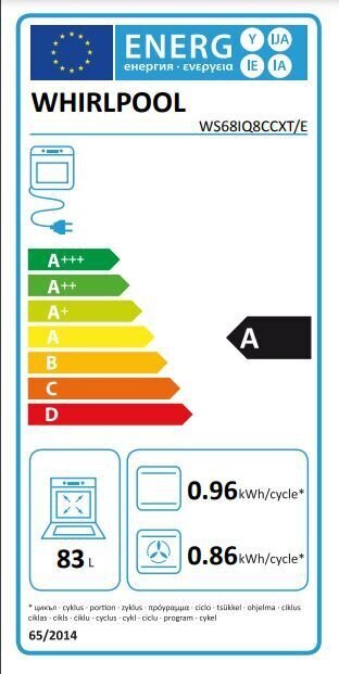 Whirlpool WS68IQ8CCXT/E hinta ja tiedot | Sähköliedet | hobbyhall.fi