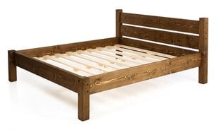 Sänky massiivipuuta 006 140x200 tummanruskea hinta ja tiedot | MSL wooden furniture Huonekalut ja sisustus | hobbyhall.fi