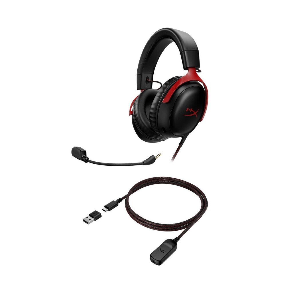 HyperX Cloud III, Red hinta ja tiedot | Kuulokkeet | hobbyhall.fi