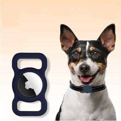 Silikoni "Airtag" pidike kissan tai koiran kaulapantaan (Midnight Blue) hinta ja tiedot | Koiran valjaat ja kaulapannat | hobbyhall.fi