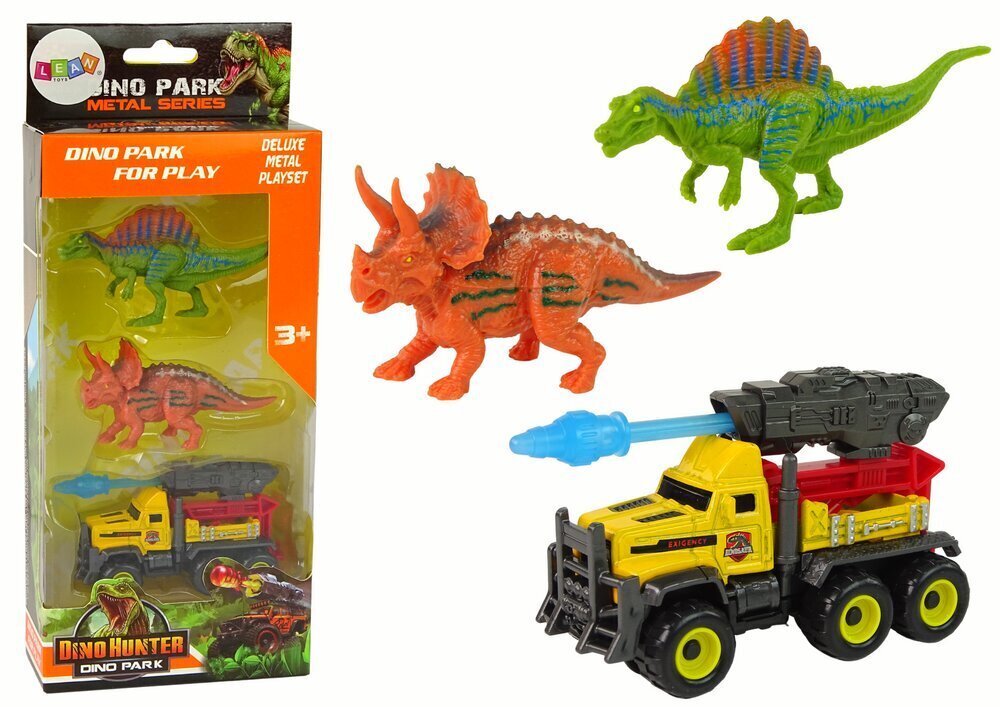 Dinosaurus hahmosetti auton kanssa kaina ir informacija | Poikien lelut | hobbyhall.fi