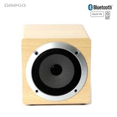 OMEGA puinen kaiutin 4" 5W Bluetooth V4.2 ruskea, TWS-järjestelmä hinta ja tiedot | Kaiuttimet | hobbyhall.fi