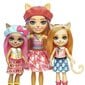 Dolls Enchantimals Urban Adventure Carmel Cat Family Lemmikit + kissat ja asusteet hinta ja tiedot | Tyttöjen lelut | hobbyhall.fi