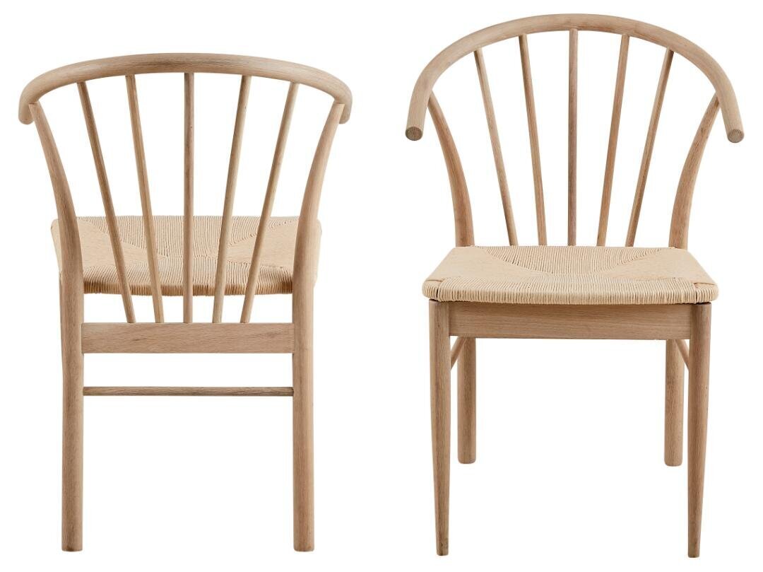Cassandra-tuolisetti, 2 kpl, ruskea hinta ja tiedot | Ruokapöydän tuolit | hobbyhall.fi