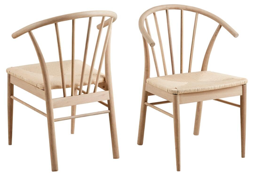 Cassandra-tuolisetti, 2 kpl, ruskea hinta ja tiedot | Ruokapöydän tuolit | hobbyhall.fi