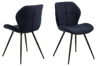 Actona Petri -tuolisetti, 2 kpl, sininen hinta ja tiedot | Ruokapöydän tuolit | hobbyhall.fi