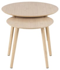 Rosin-sohvapöydät, 2 kpl, beige hinta ja tiedot | Sohvapöydät | hobbyhall.fi