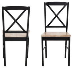 Elvira-tuolisetti, 2 kpl, musta hinta ja tiedot | Ruokapöydän tuolit | hobbyhall.fi