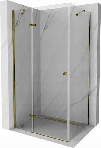 Mexen Roma suihkukaappi, Gold, 120 x 80 cm hinta ja tiedot | Suihkukaapit ja suihkunurkat | hobbyhall.fi